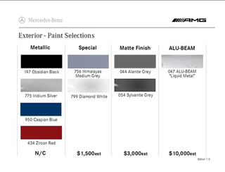 Illustration for article titled Leaked AMG Mercedes SLS Dealer Guide Details Extravagant Options
